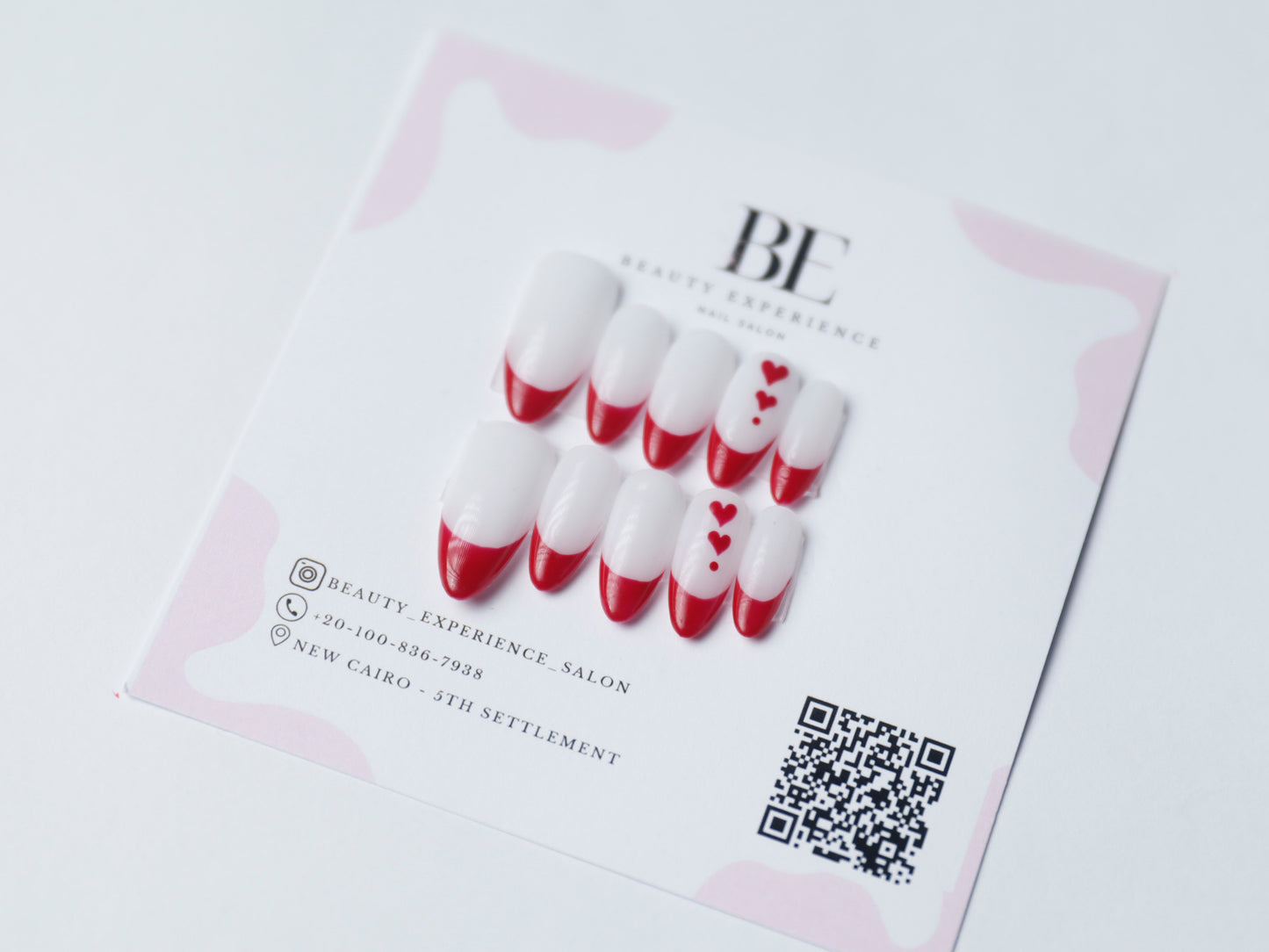 Red French With heart Design