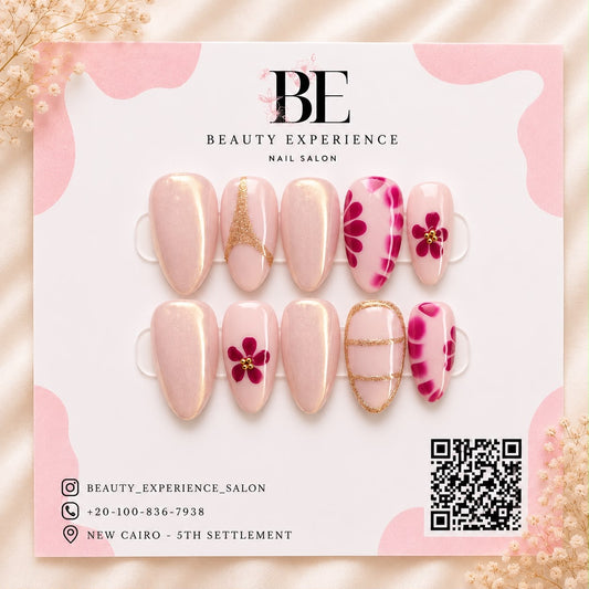 Press On Nails - Customized 3D Flowers press-on nails