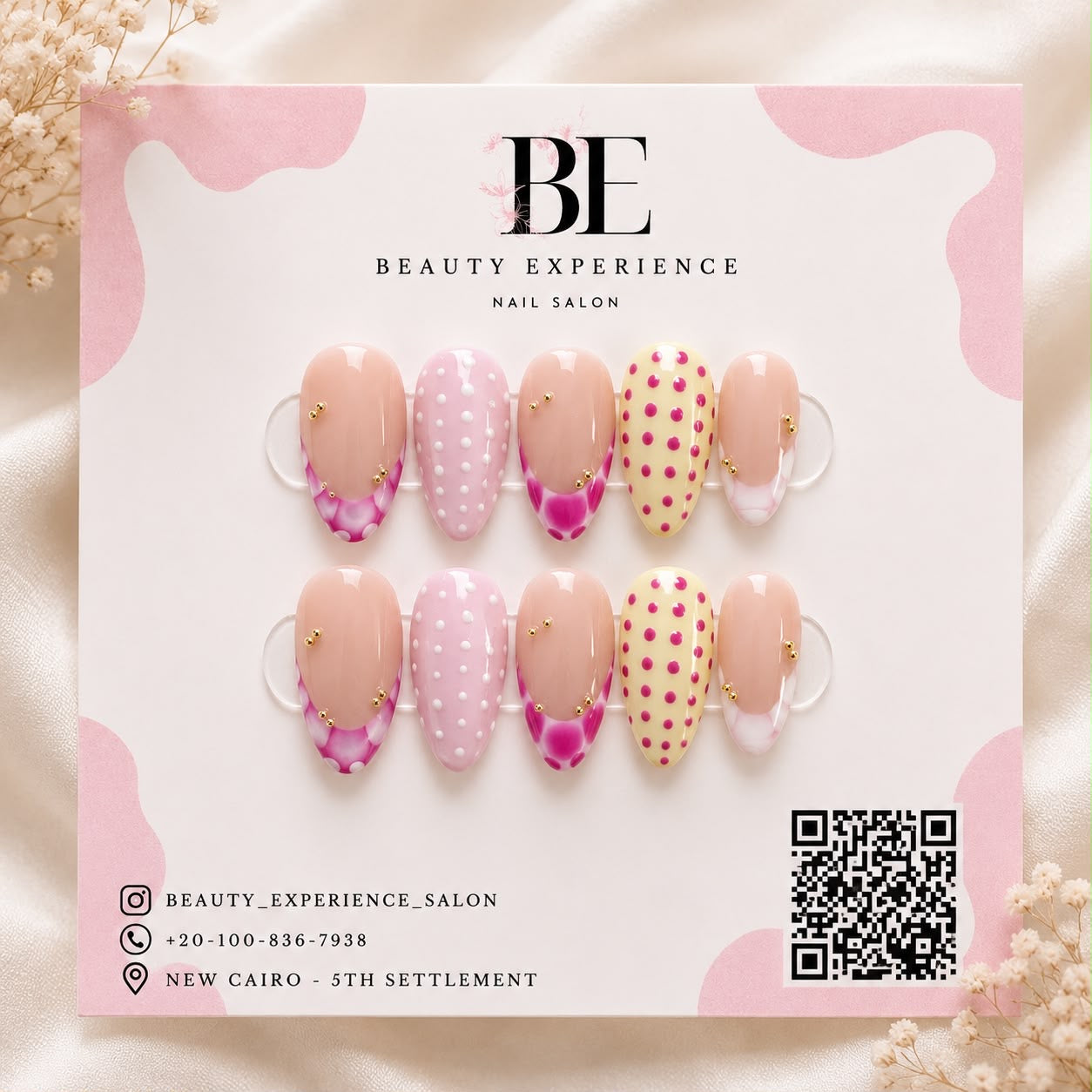Press On Nails - Customized Polka Dots press-on nails