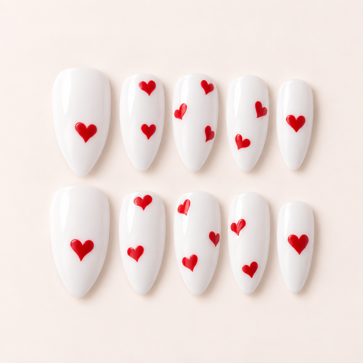 Valentine Press On Nails Design | Beauty Experience Egypt press-on nails