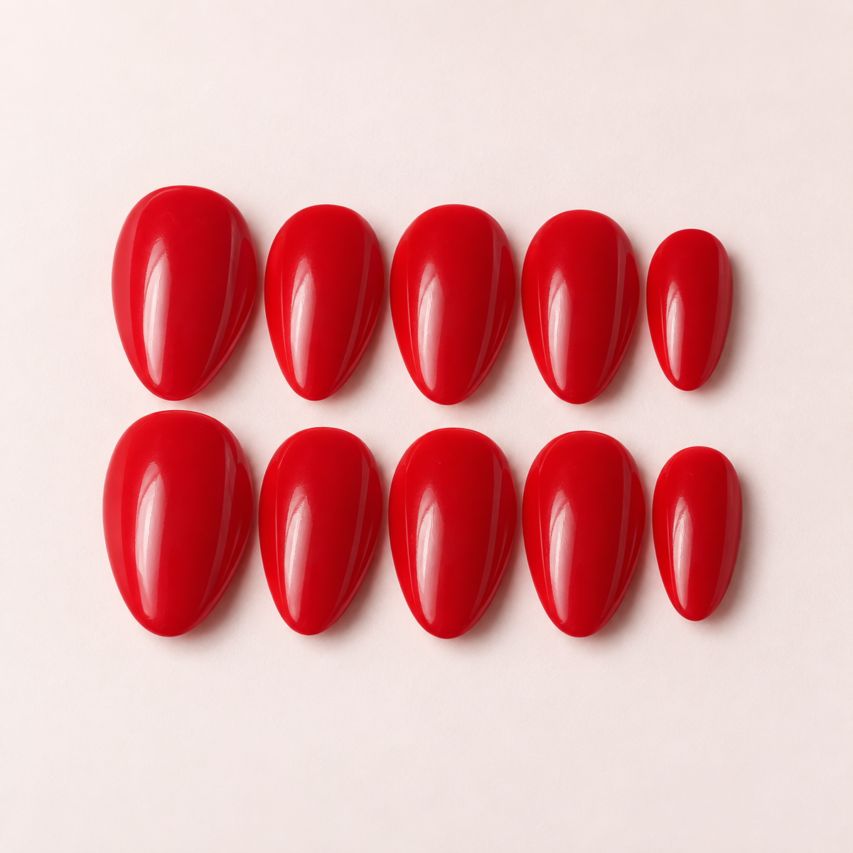 Red Color | Beauty Experience Egypt press-on nails