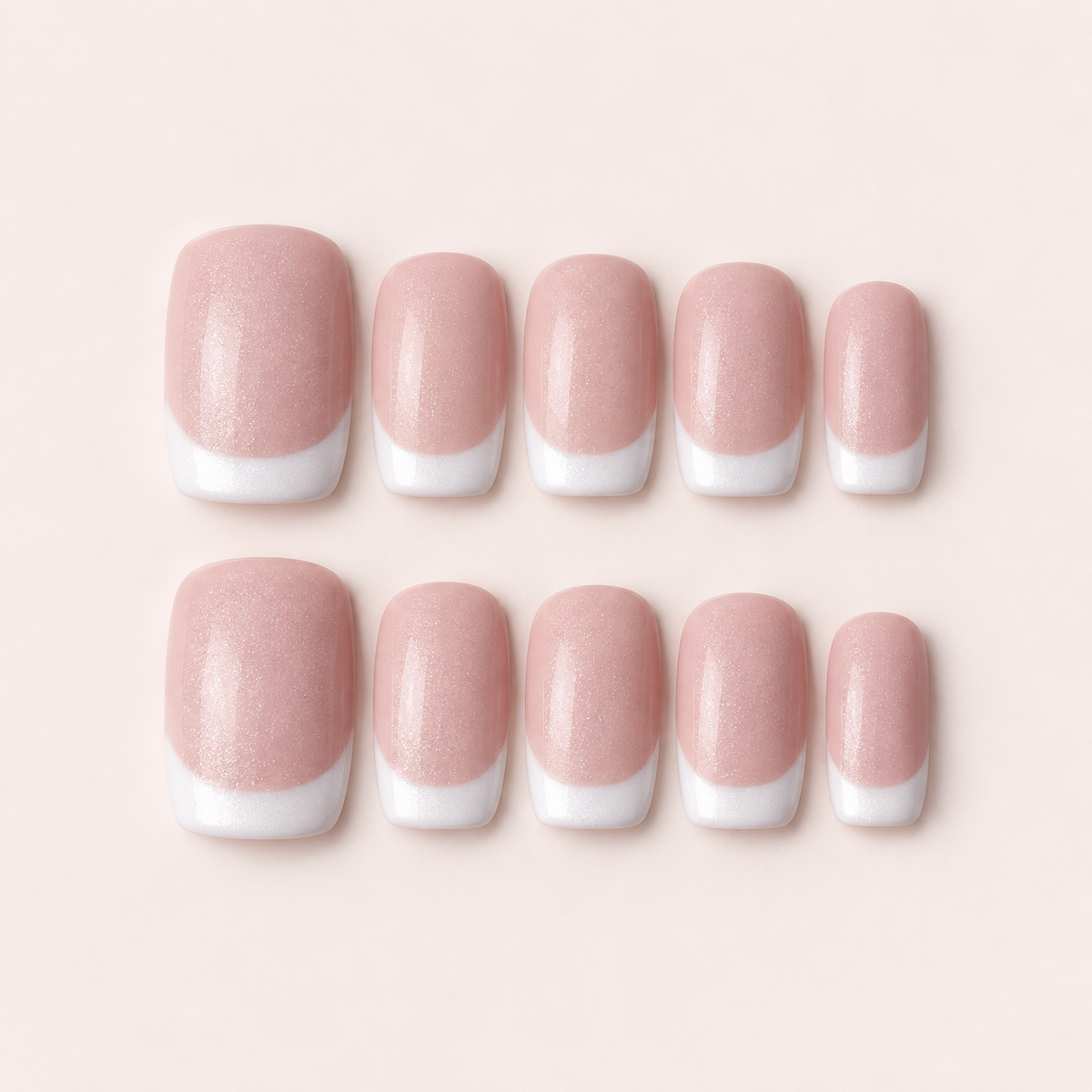 Simple French Design | Beauty Experience Egypt press-on nails